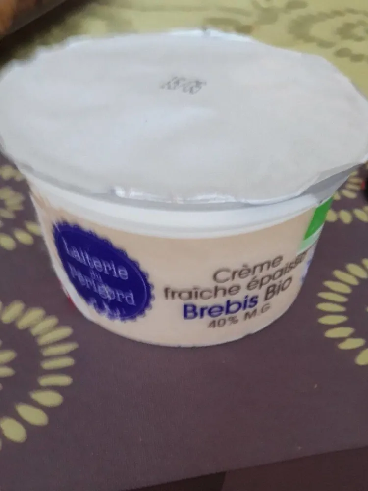crème fraîche épaisse brebis Bio 40 % mg