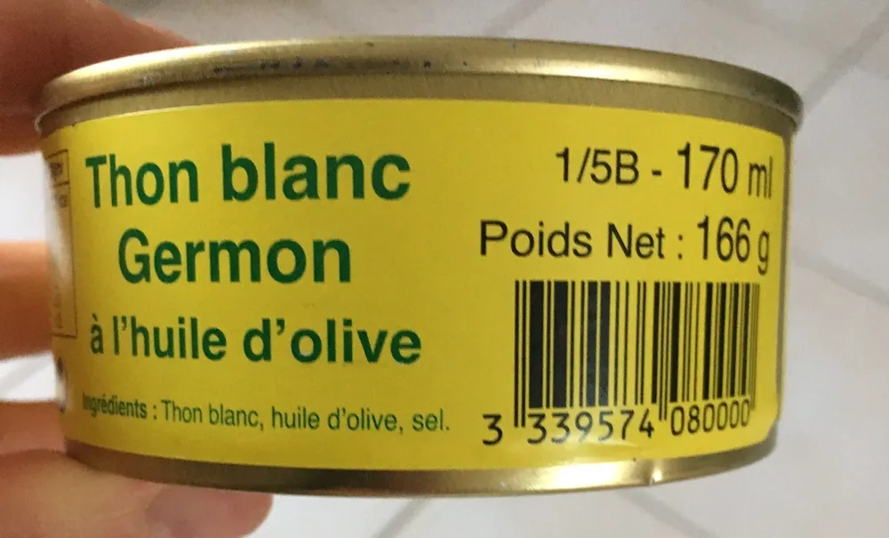 Thon blanc germon a l'huile olive