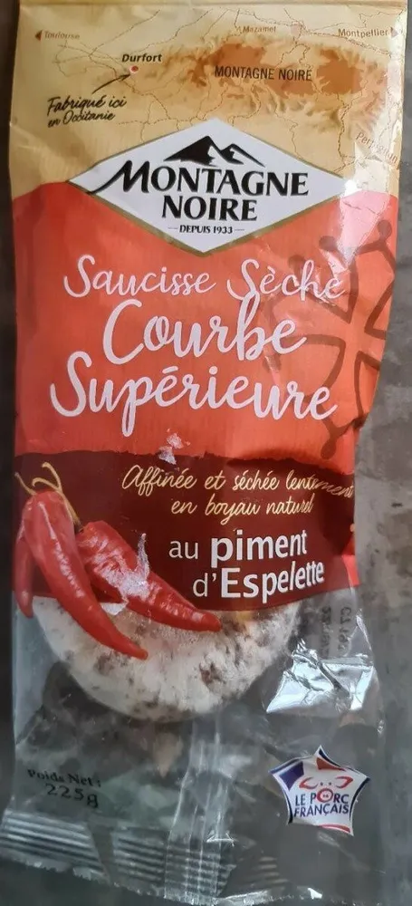 Saucisse seche courbe supérieur au piment d'Espelette