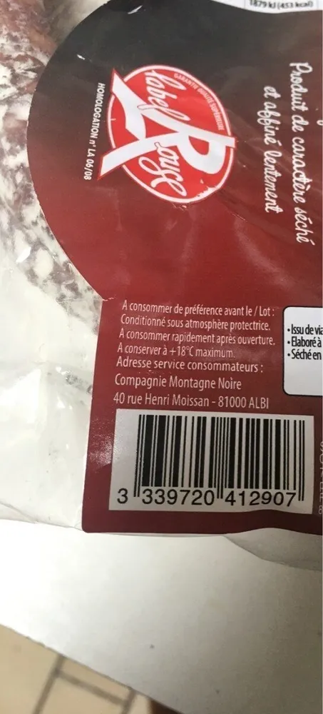 Saucisse seche