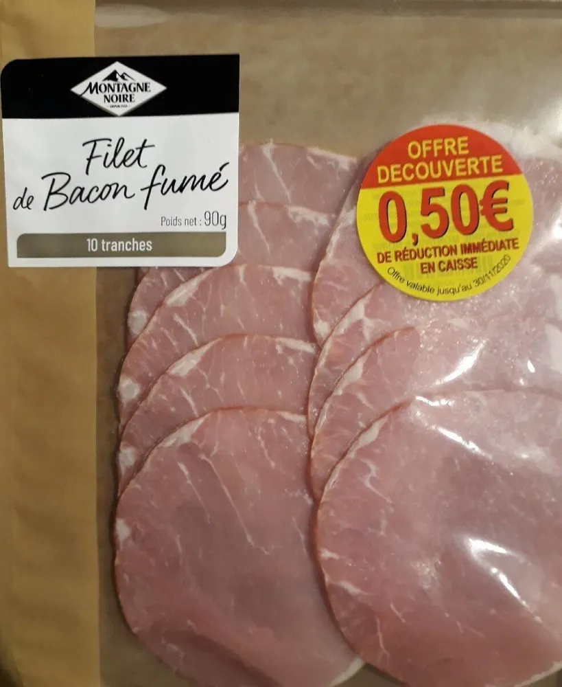 Filet de bacon fumé