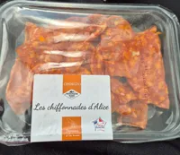Chiffonnade de chorizo