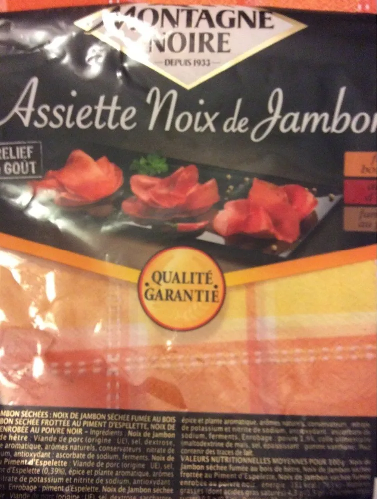 Assiette Noix de jambon