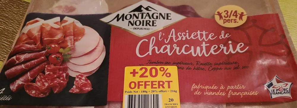 L'assiette de charcuterie