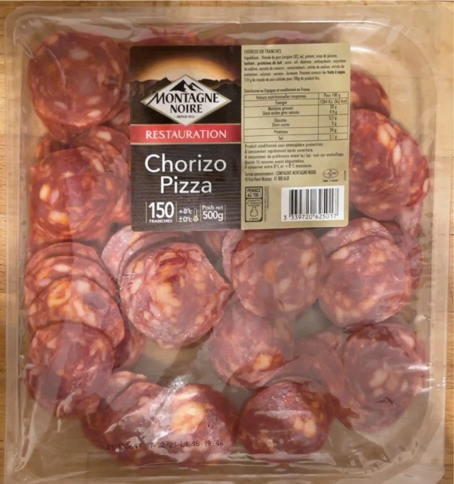 Chorizo pizza