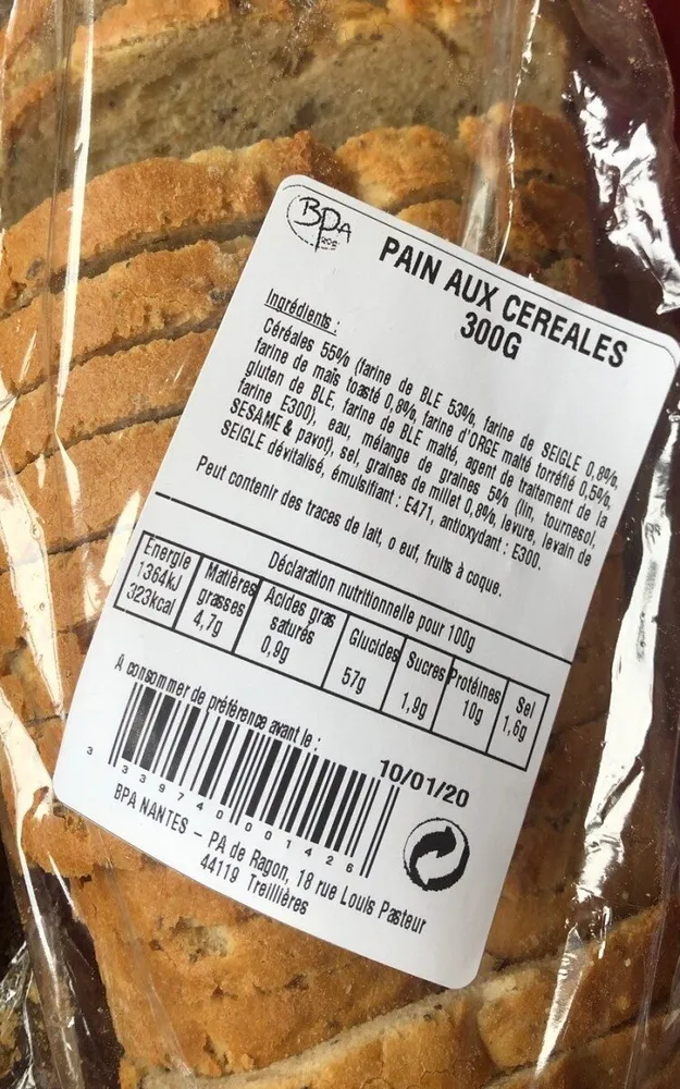 Pain aux céréales