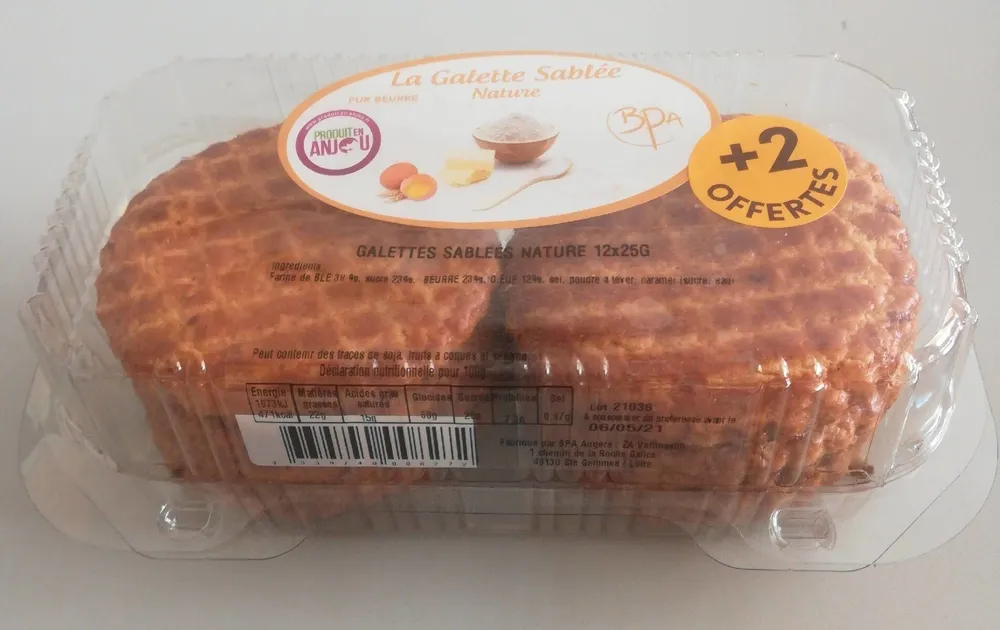 Galette sablée nature