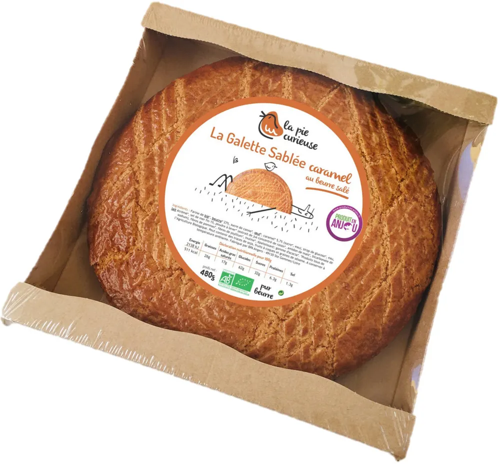 Galette sablée caramel beurre salé 450g BIO avec fève
