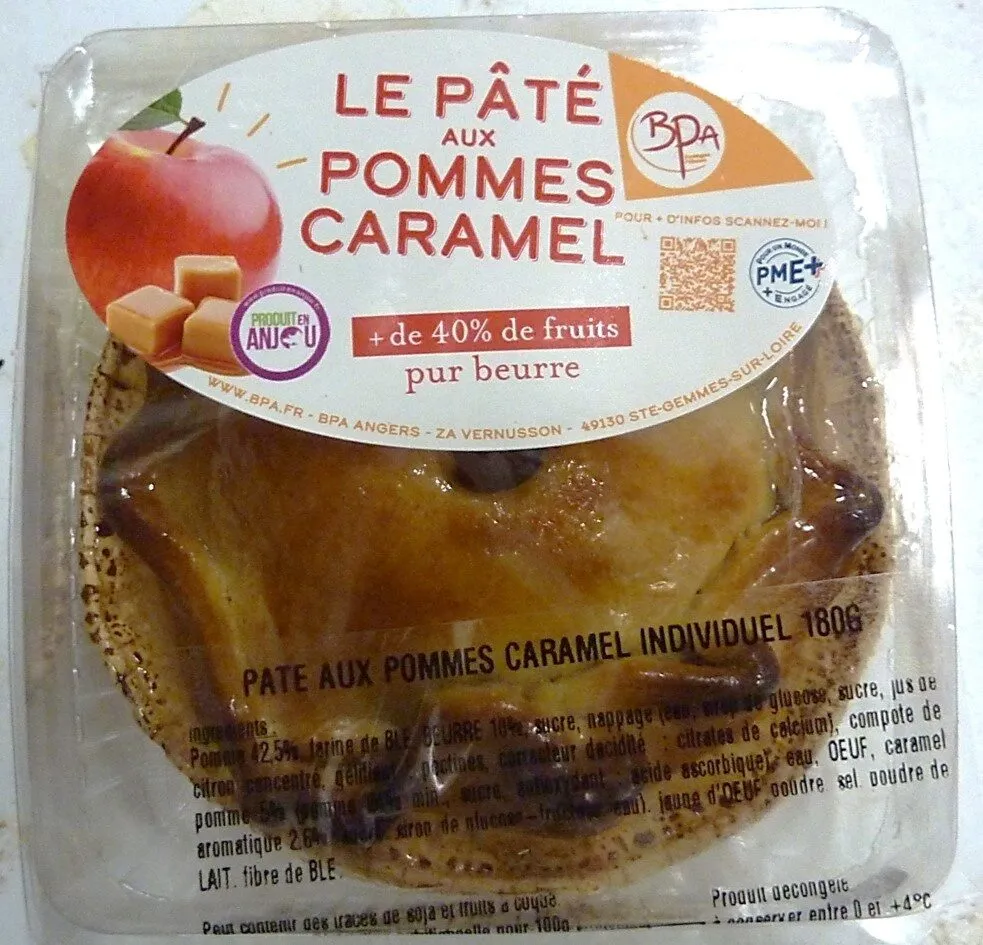 Pâté aux pommes caramel individuel 180g