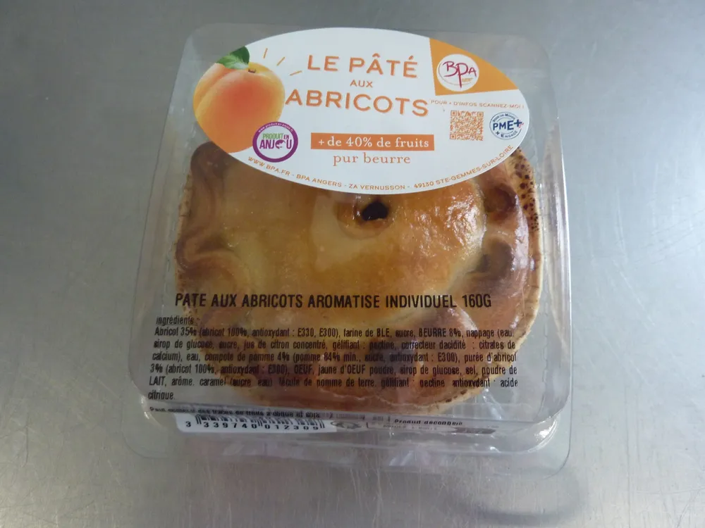 Pâté abricots individuel 160g