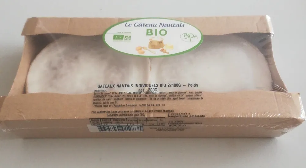 Le Gâteau Nantais BIO