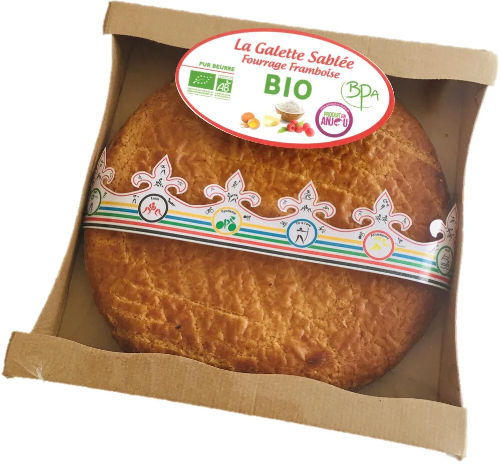 La Galette Sablée framboise 480g avec fève