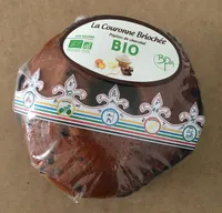 Couronne briochée pépites de chocolat BIO avec fève et couronne
