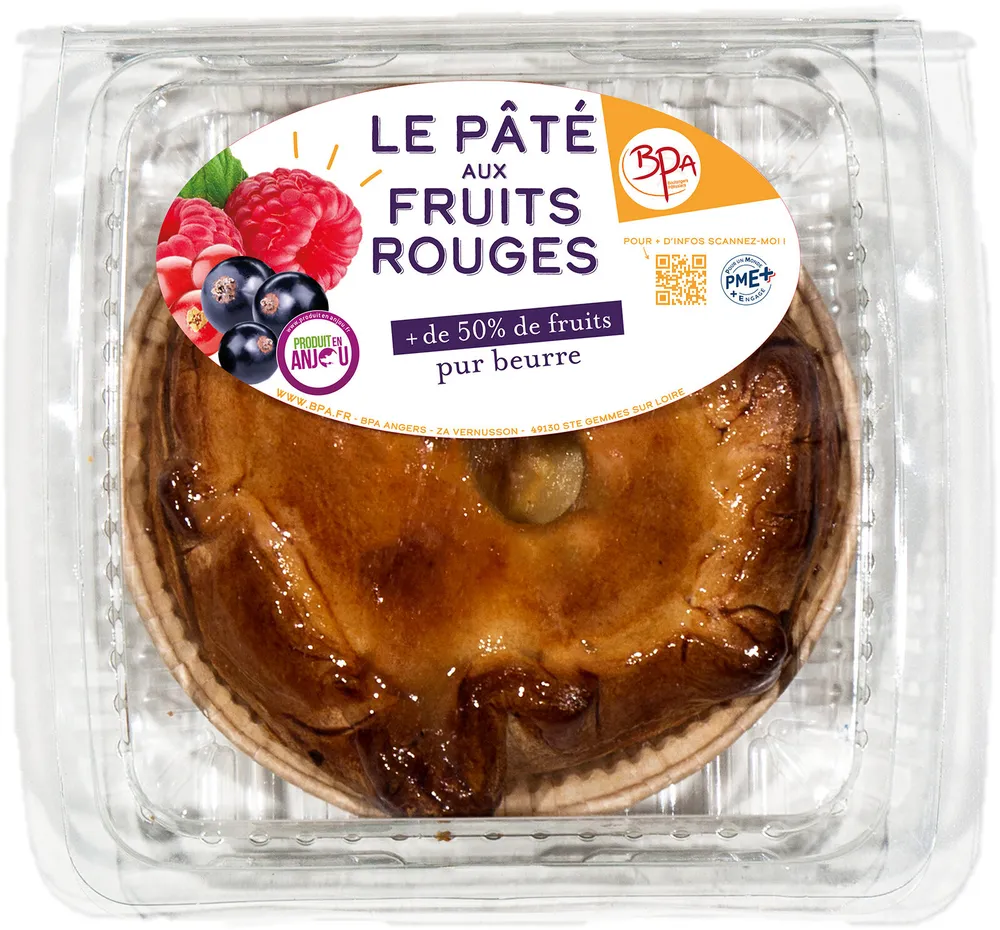 Pâté aux fruits rouges individuel 160G
