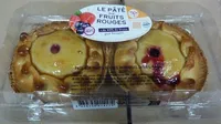 Pâtés aux fruits rouges individuels 2x160G