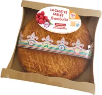 Galette sablee framboise aromatisee - 6/8 parts 400grs feve