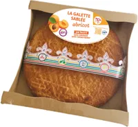 Galette sablee abricot - 6/8 parts 400g feve