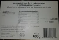 Saumon Atlantique fumé élevé en écosse