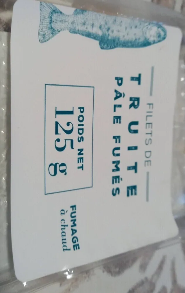 Filets de truite pâle fumés