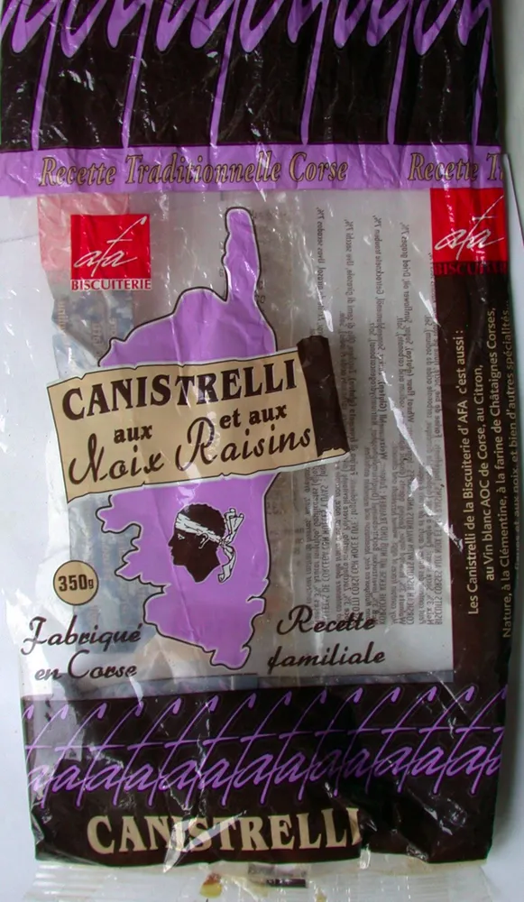CANISTRELLI aux Noix et aux Raisins
