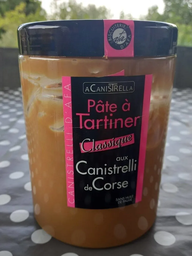 Pâte à tartiner aux Canistrelli Corse