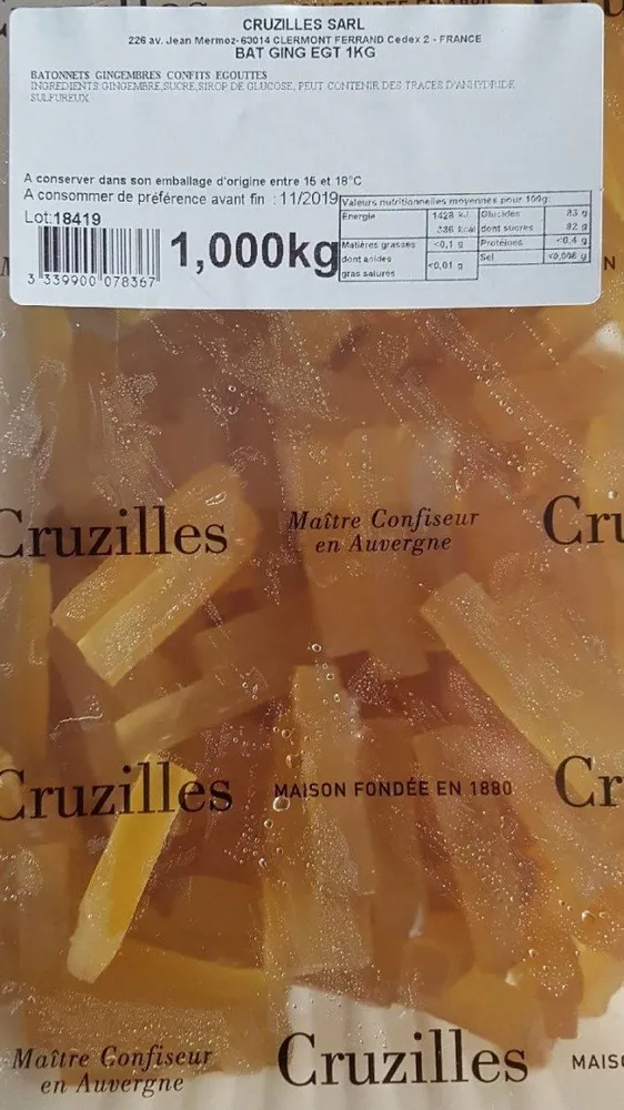 Batonnet de gingembre