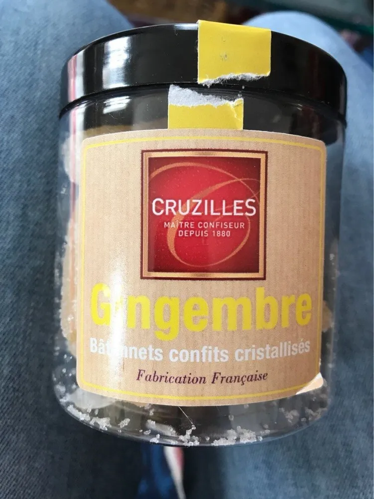 Gingembre confit cristallisé