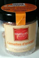 Lamelles d'orange confites cristallisées