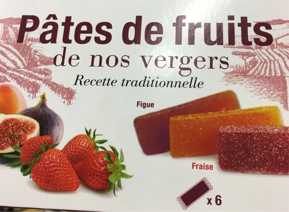 Pâtes de fruits de nos vergers
