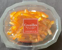 Lamelles d’écorces d’oranges, confites , egouttees