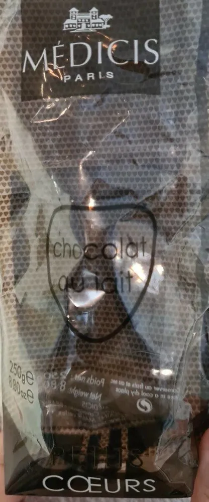 Petits cœurs chocolat au lait