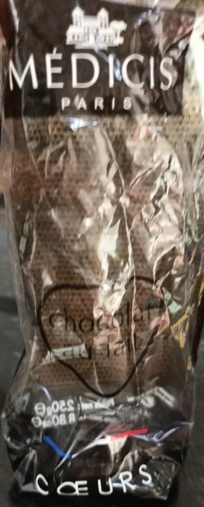 Chocolat au lait coeur