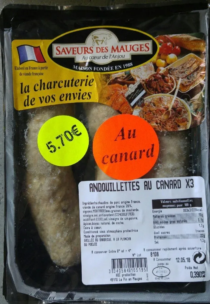 Andouillettes au canard