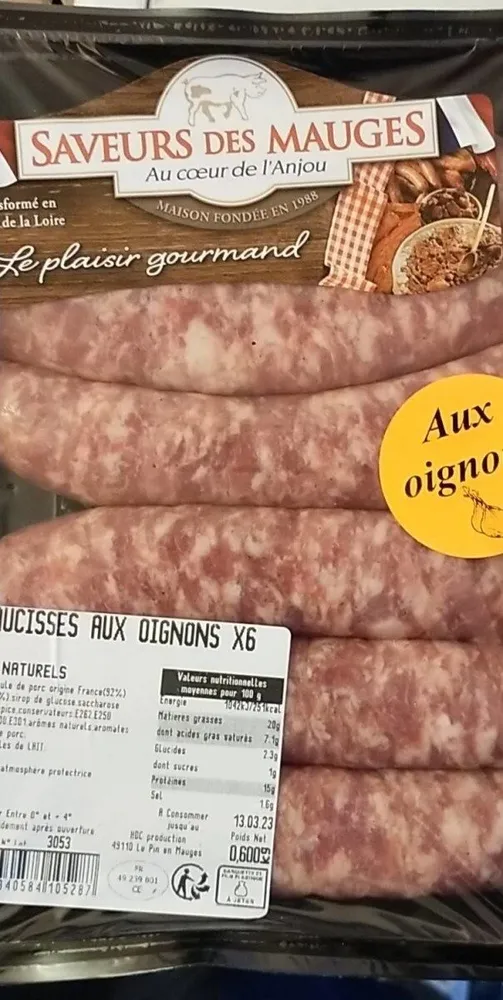 Saucisses aux oignons