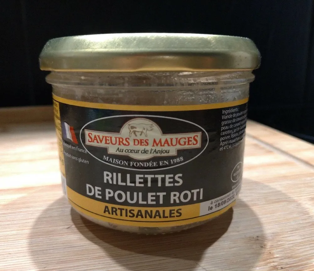 Rillettes de poulet rôti artisanales