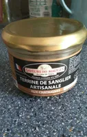 Terrine de sanglier artisanale aux châtaignes.