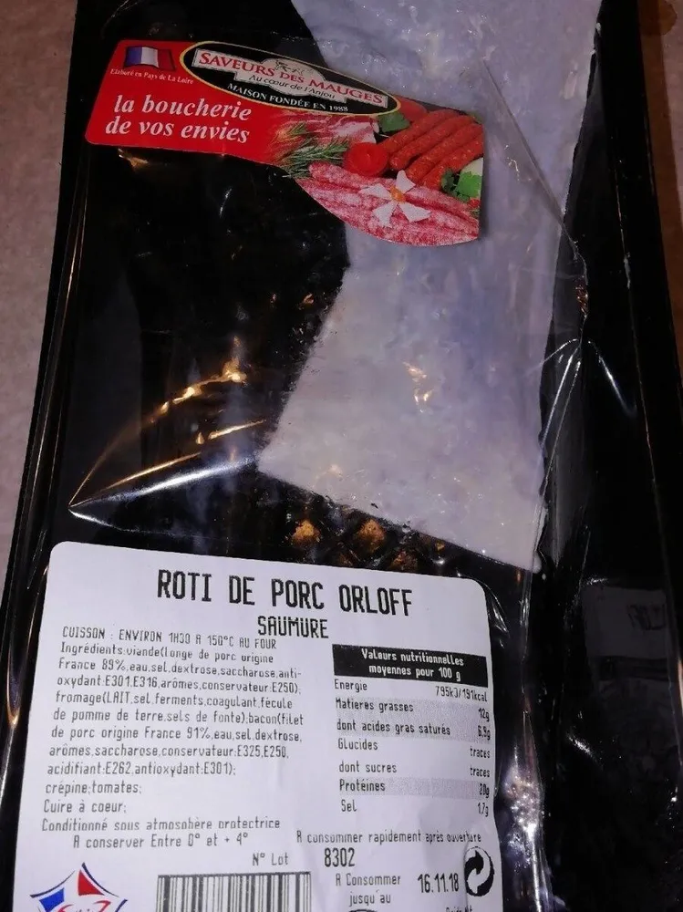 Rôti de porc orloff