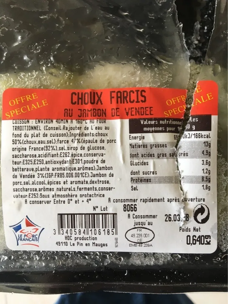 Choux farcis