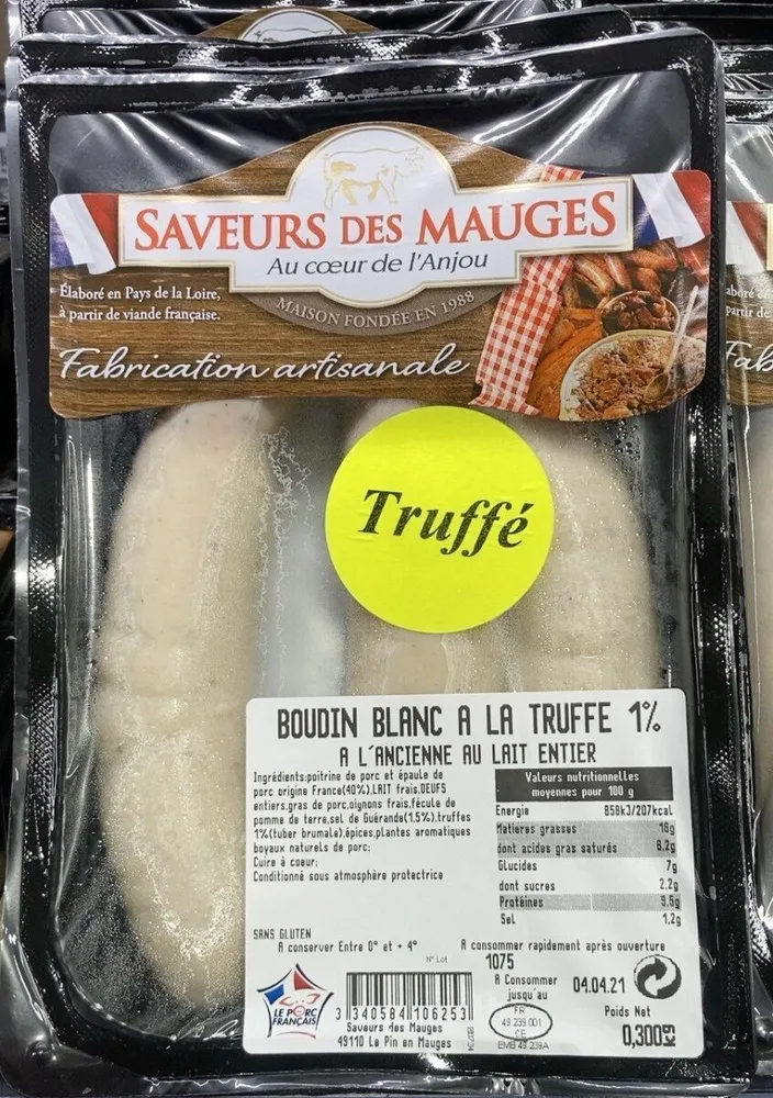 Boudin blanc à la truffe