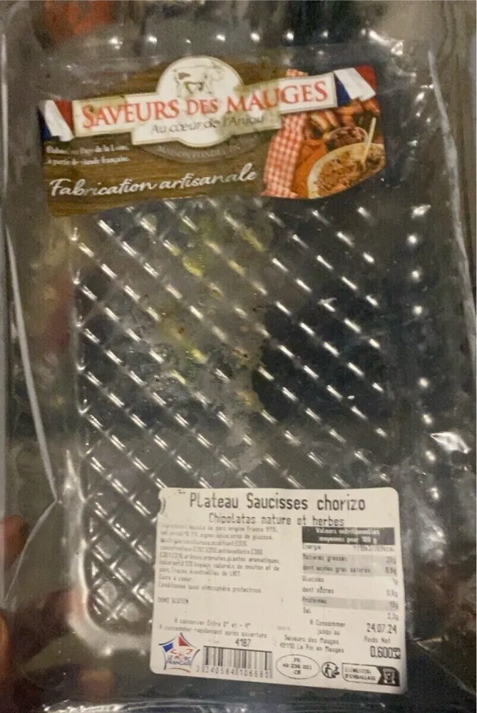 Plateau saucisses chrorizo