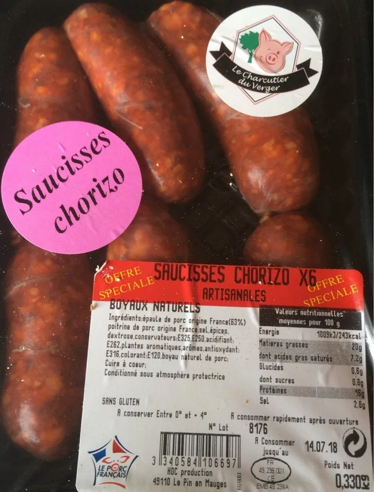Saucisses Chorizo Artisanales