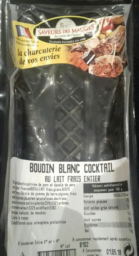 Boudin blanc cocktail