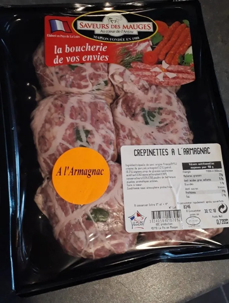 Crepinettes à l'armagnac