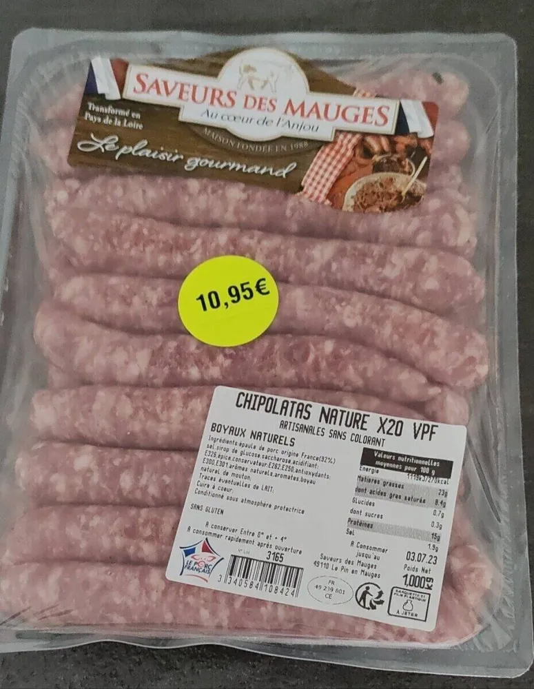 Chipolatas nature