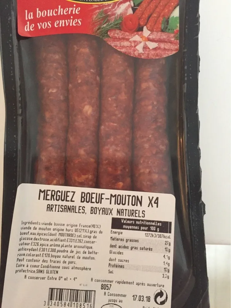 Merguez boeuf mouton