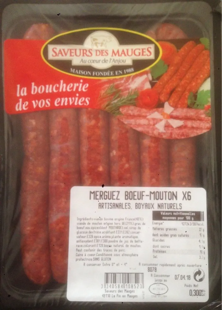 Merguez boeuf-mouton