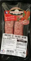 Saveurs des Mauges saucisses natures supérieures x2
