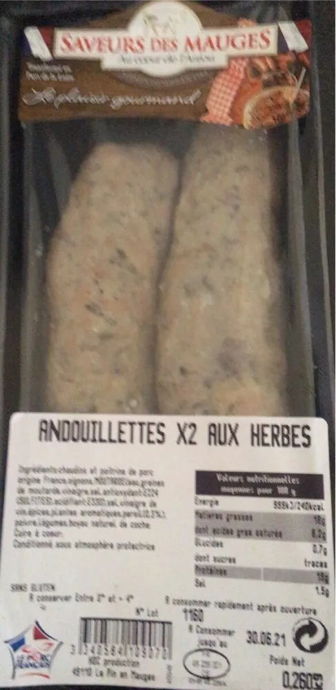 Andouillettes x 2 aux herbes