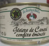 Gésiers de canard confits émincés