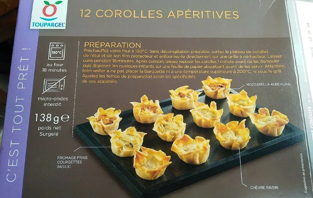 12 corolles aperitives